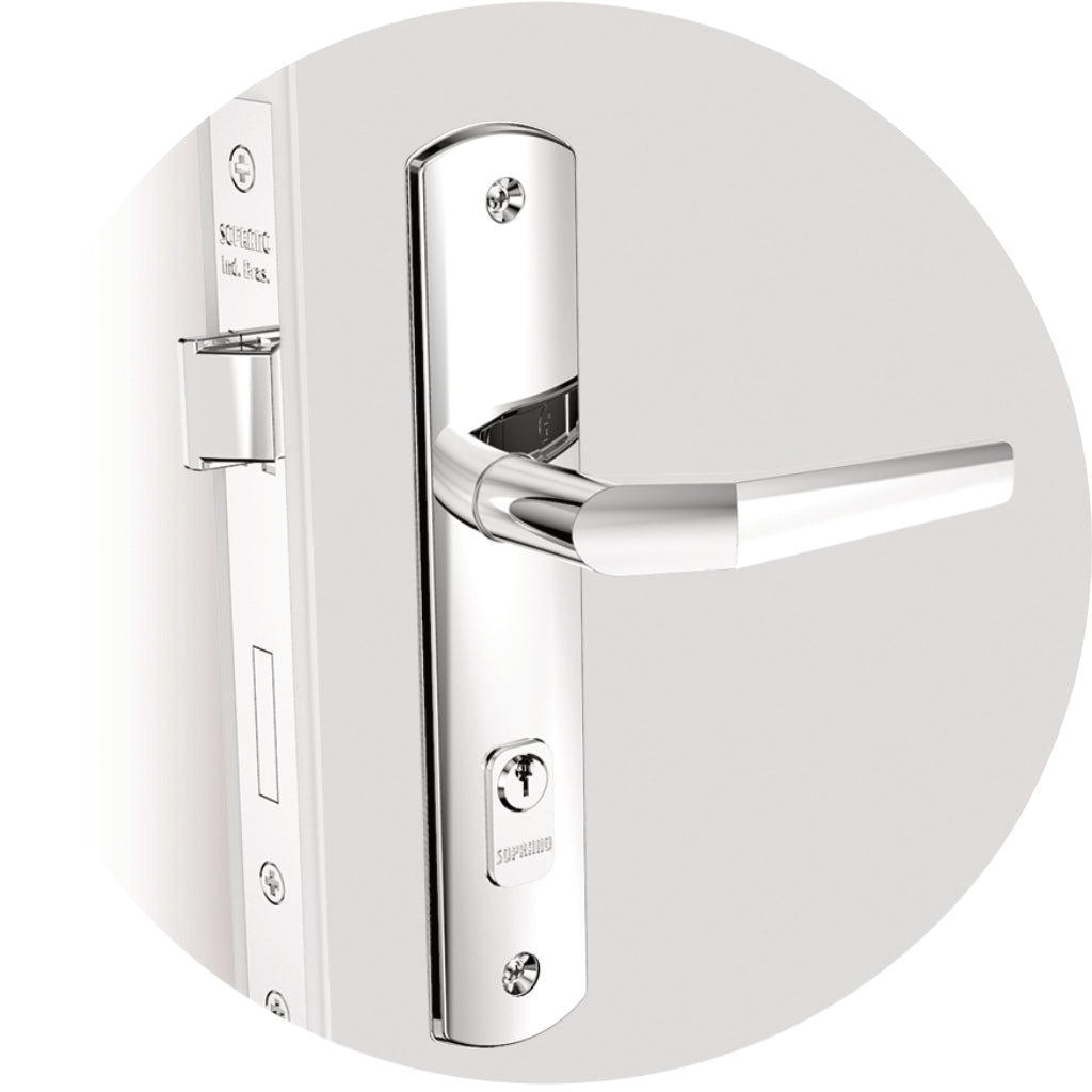 Cerradura Manija Exterior Pop Line Crom Soprano