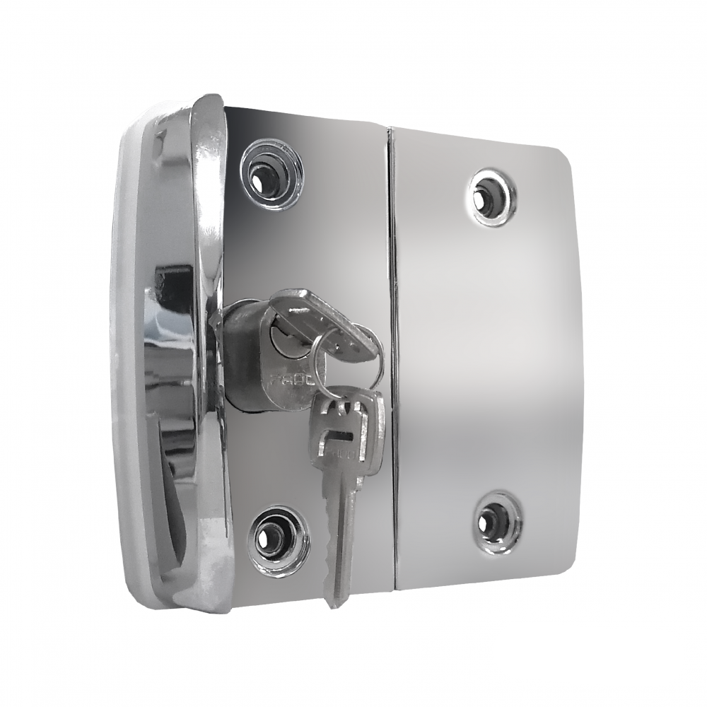 Cerradura Blindex ZM PV05 Oval Corred VID-VID Ventana Izq Crom Pado
